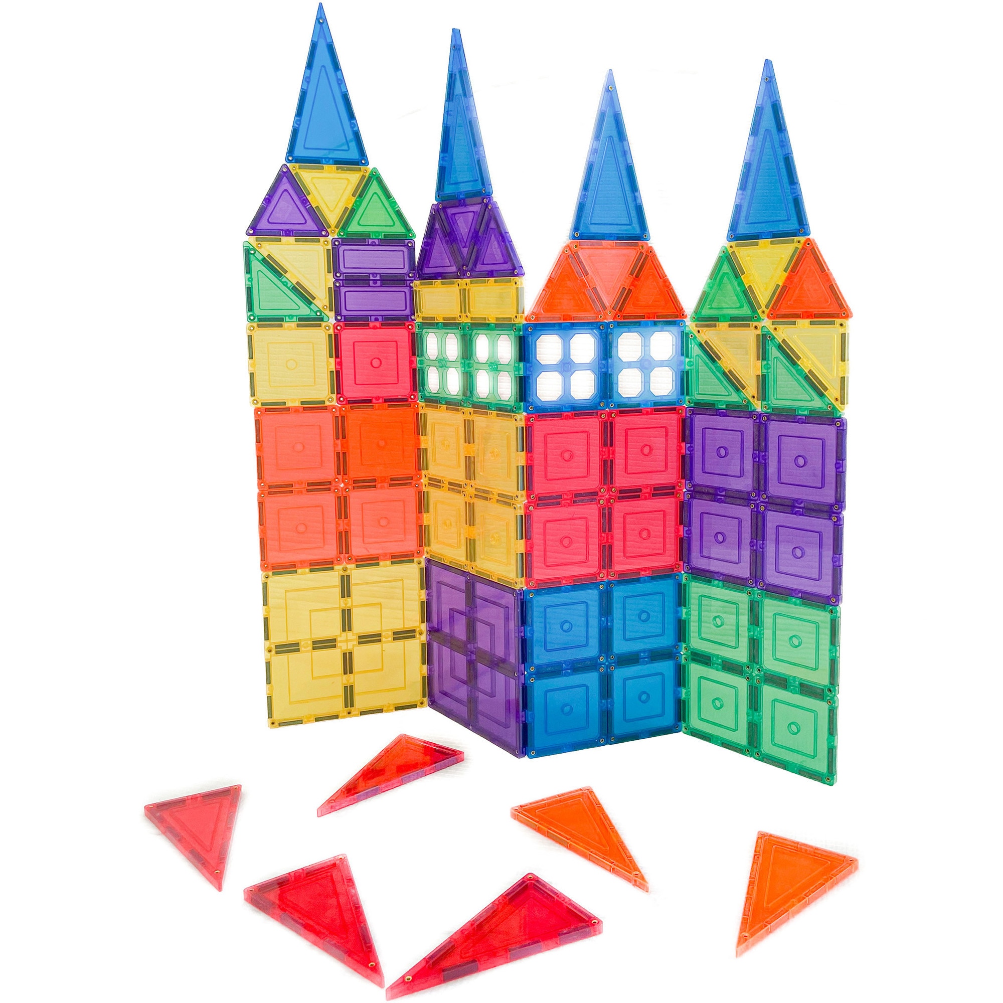 Set de constructie magnetic Learn & Grow - Base Pack, 64 piese