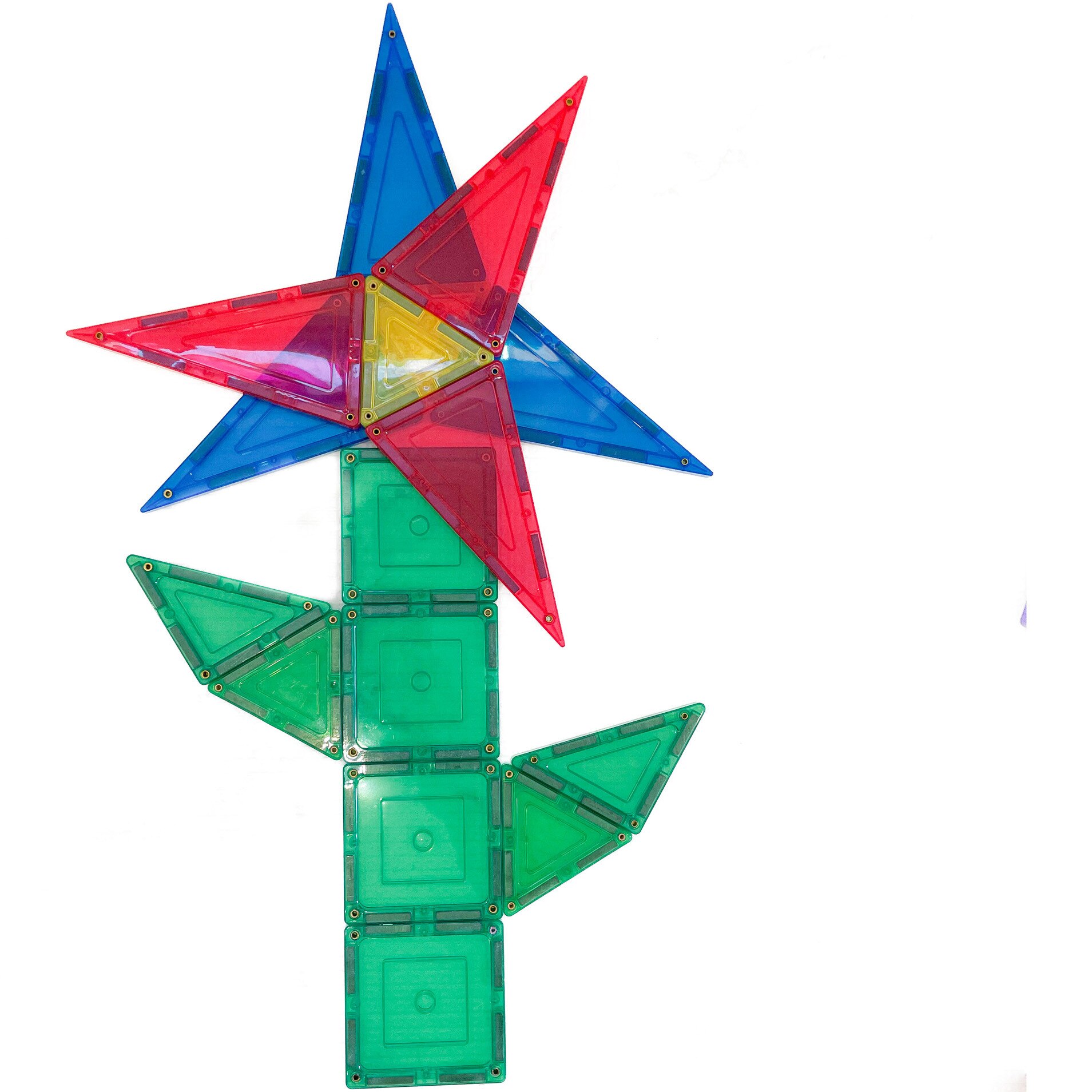 Set de constructie magnetic Learn & Grow - Base Pack, 64 piese