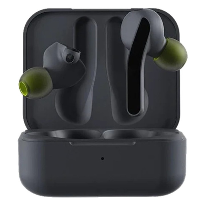 Casti wireless Rolling Square Hyphen 2, gri, durabilitate 9 ore, design ergonomic, cu control tactil