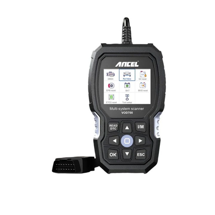 OEM OBD2 szkenner, teljes rendszerdiagnosztika, ABS légtelenítés, olaj visszaállítás, befecskendező kódolás, fekete