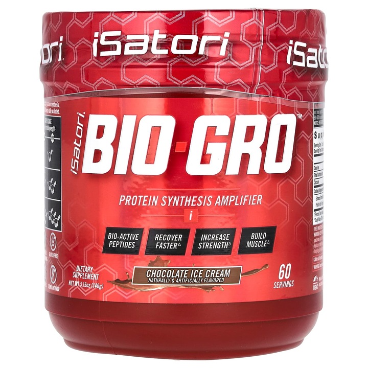 Isatori Bio-Gro, supliment proteic, ciocolata, 146 g