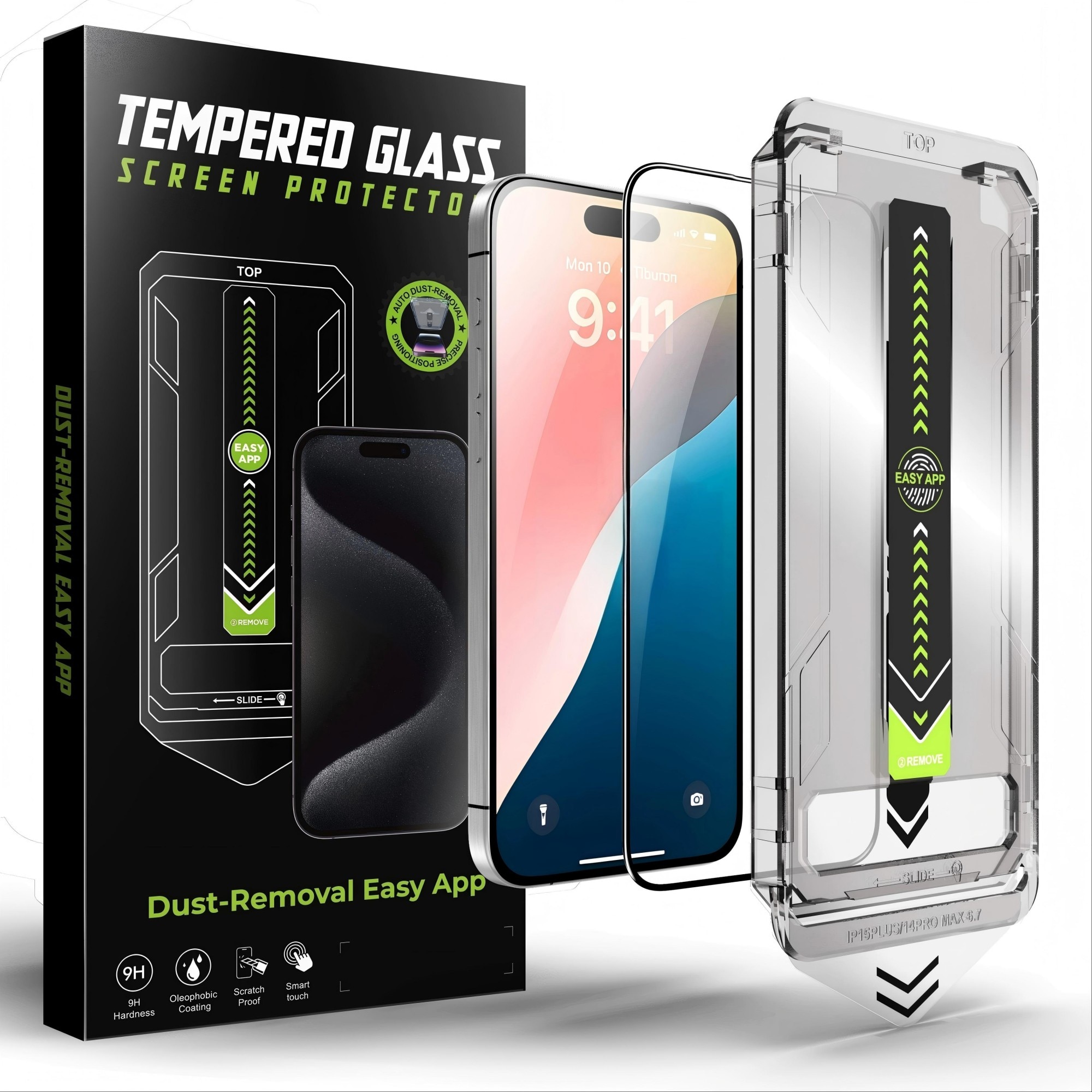 Set de 2 Folii Protectie din Sticla Securizata Bluvista® pentru iPhone 17 Air, Instalare Automata, Protectie 9H