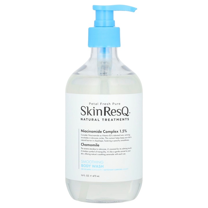 Petal Fresh tusfürdő, Skin ResQ, 473 ml, vegán, 1,5% niacinamiddal