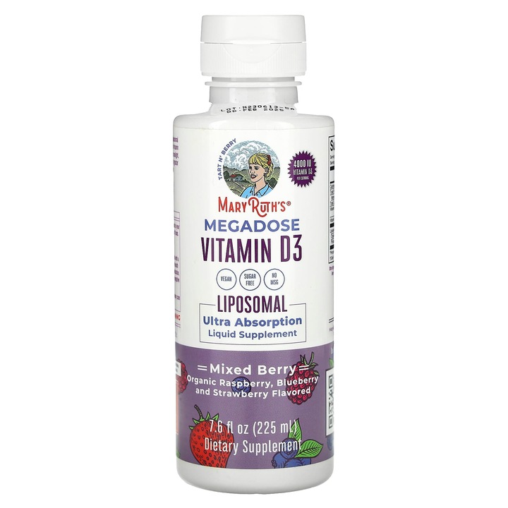 MaryRuth's, Megadose Vitamin D3, liposomal, 4000 IU, 225 ml