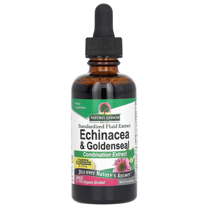 Supliment alimentar, Echinacea si Goldenseal Canadian, 60 ml