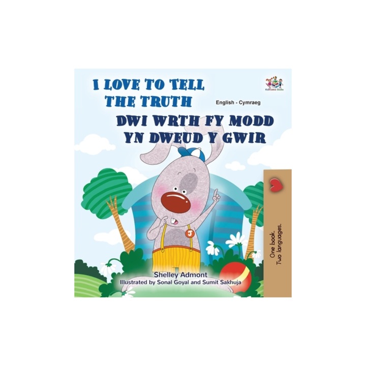 I Love to Tell the Truth English Welsh Bilingual Book for Kids, Kidkiddos Books