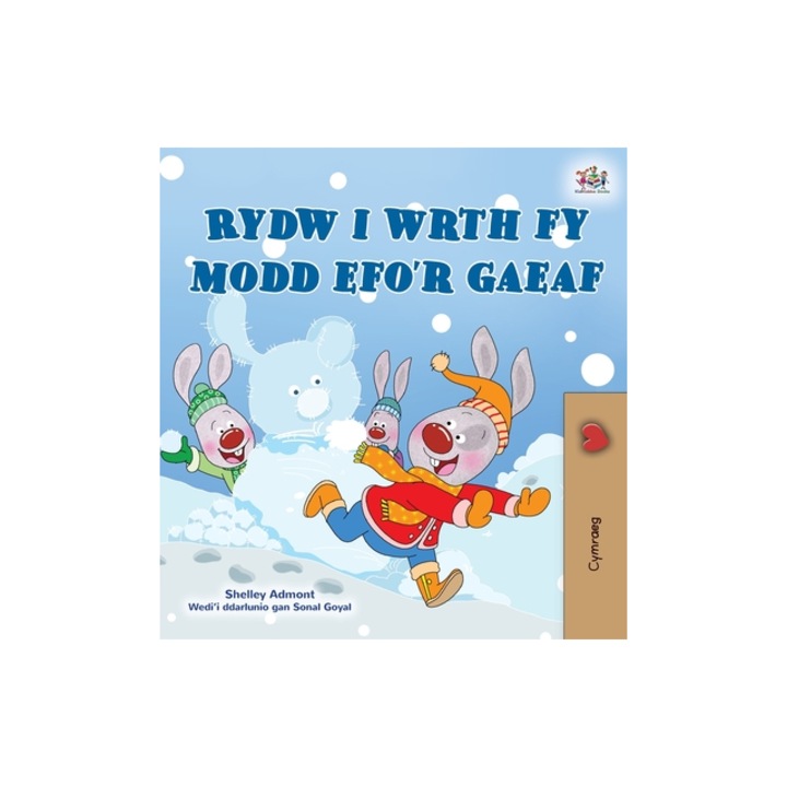 I Love Winter Welsh Children's Book, Shelley Admont