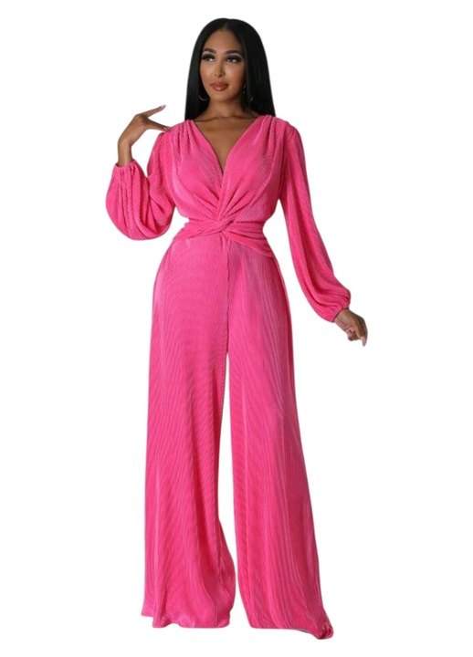 Salopet eleganta dama, roz, din lycra, L