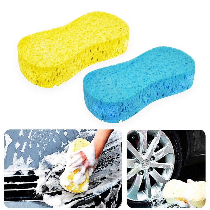 Set 2 bureti mari pentru spalare auto, super-absorbant, 19×9×4, 5 cm, pentru caroserie & interior