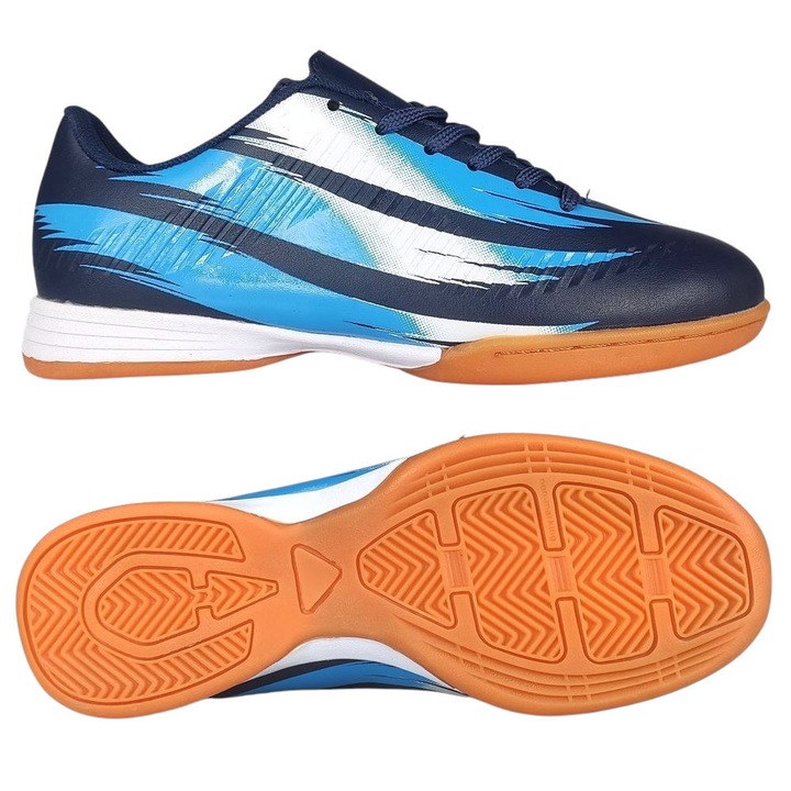 Pantofi sport Permani, Pivot, albastru marin, piele ecologica, interior textil, talpa cauciuc, 34 EU