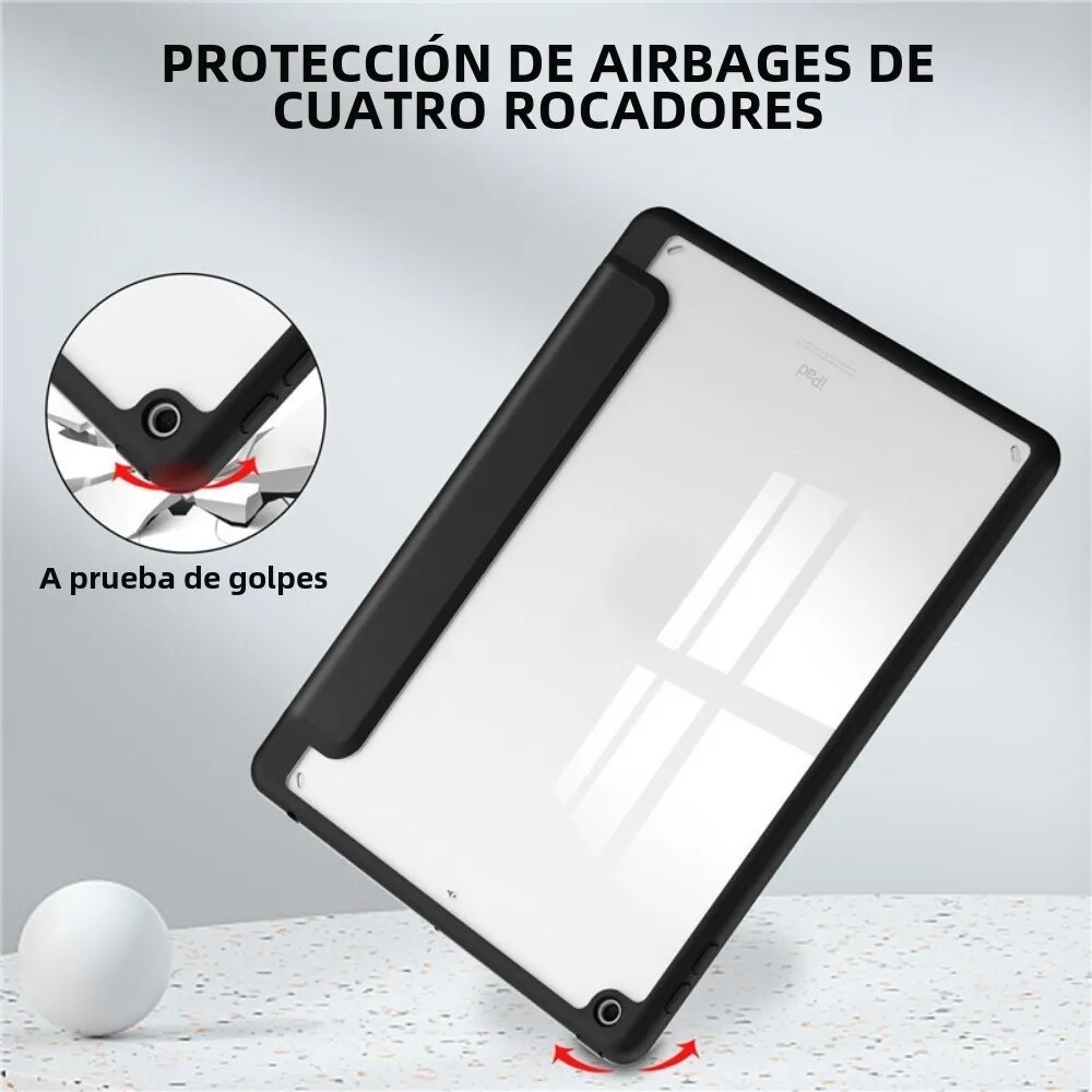 Husa tableta, Compatibil cu Apple iPad 9th/8th/7th generation 10,2'', Negru