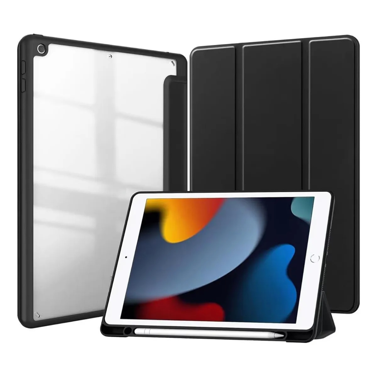 Husa tableta, Compatibil cu Apple iPad 9th/8th/7th generation 10,2'', Negru