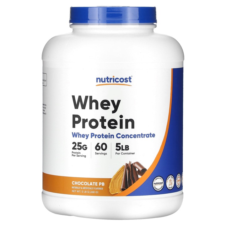 Concentrat proteic, Nutricost, ciocolata cu unt de arahide, 2268 g