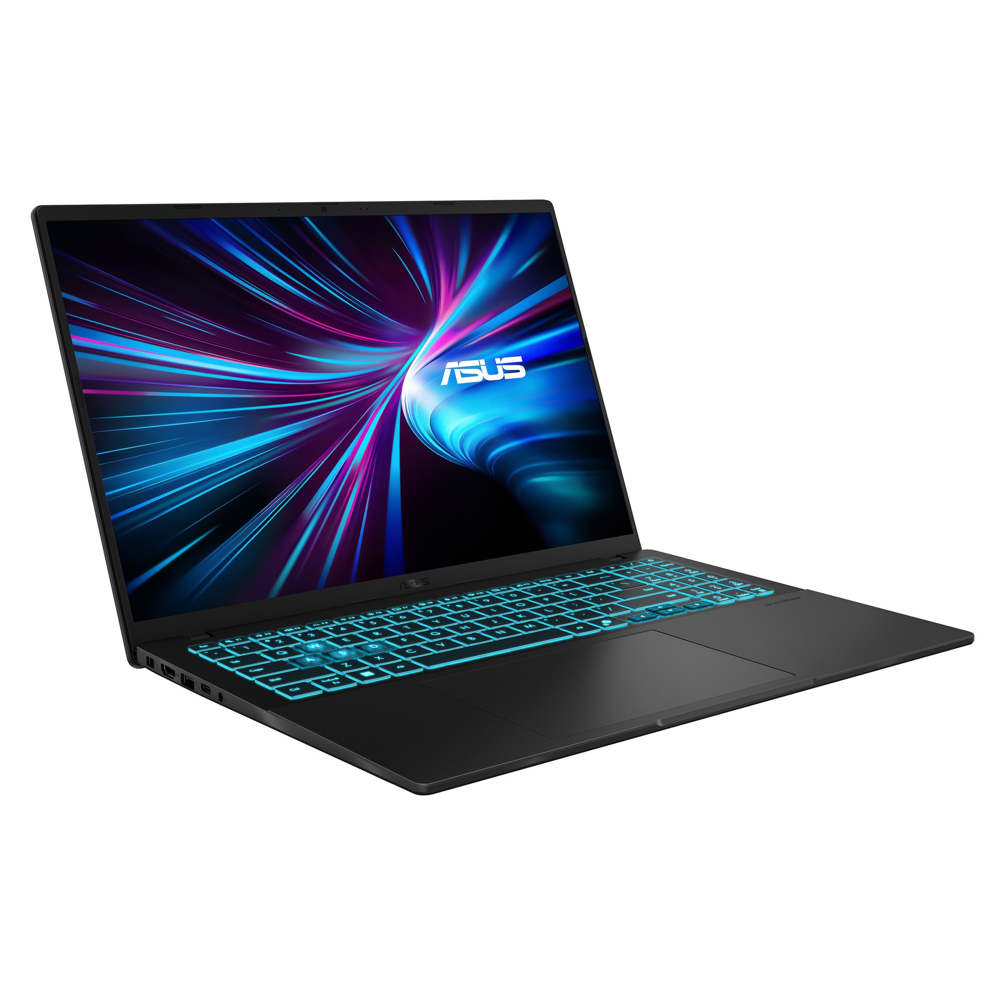 Laptop ASUS V16 V3607VH cu procesor Intel® Core™ 7 240H pana la 5.2GHz, 16'', WUXGA, 144Hz, 16GB DDR5 RAM, 1TB SSD, NVIDIA® GeForce RTX™ 5050 8GB GDDR7, No OS, Matte Black