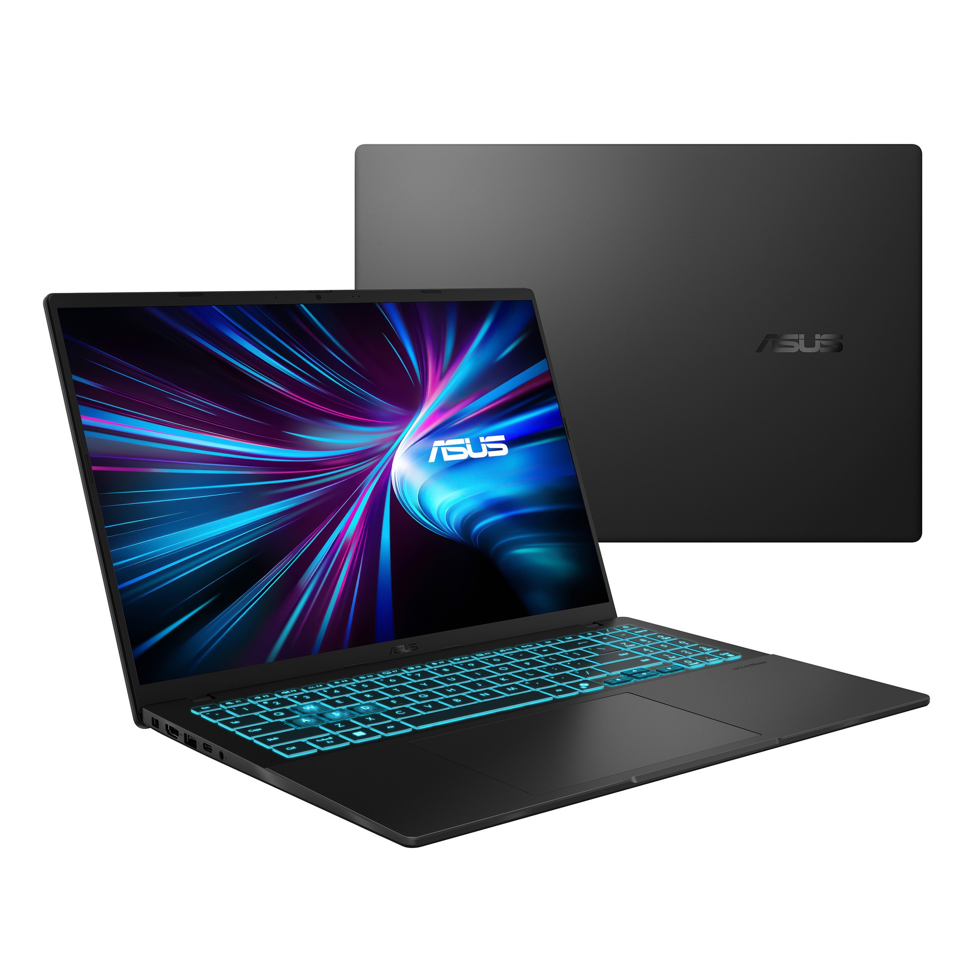 Laptop ASUS V16 V3607VH cu procesor Intel® Core™ 7 240H pana la 5.2GHz, 16'', WUXGA, 144Hz, 16GB DDR5 RAM, 1TB SSD, NVIDIA® GeForce RTX™ 5050 8GB GDDR7, No OS, Matte Black