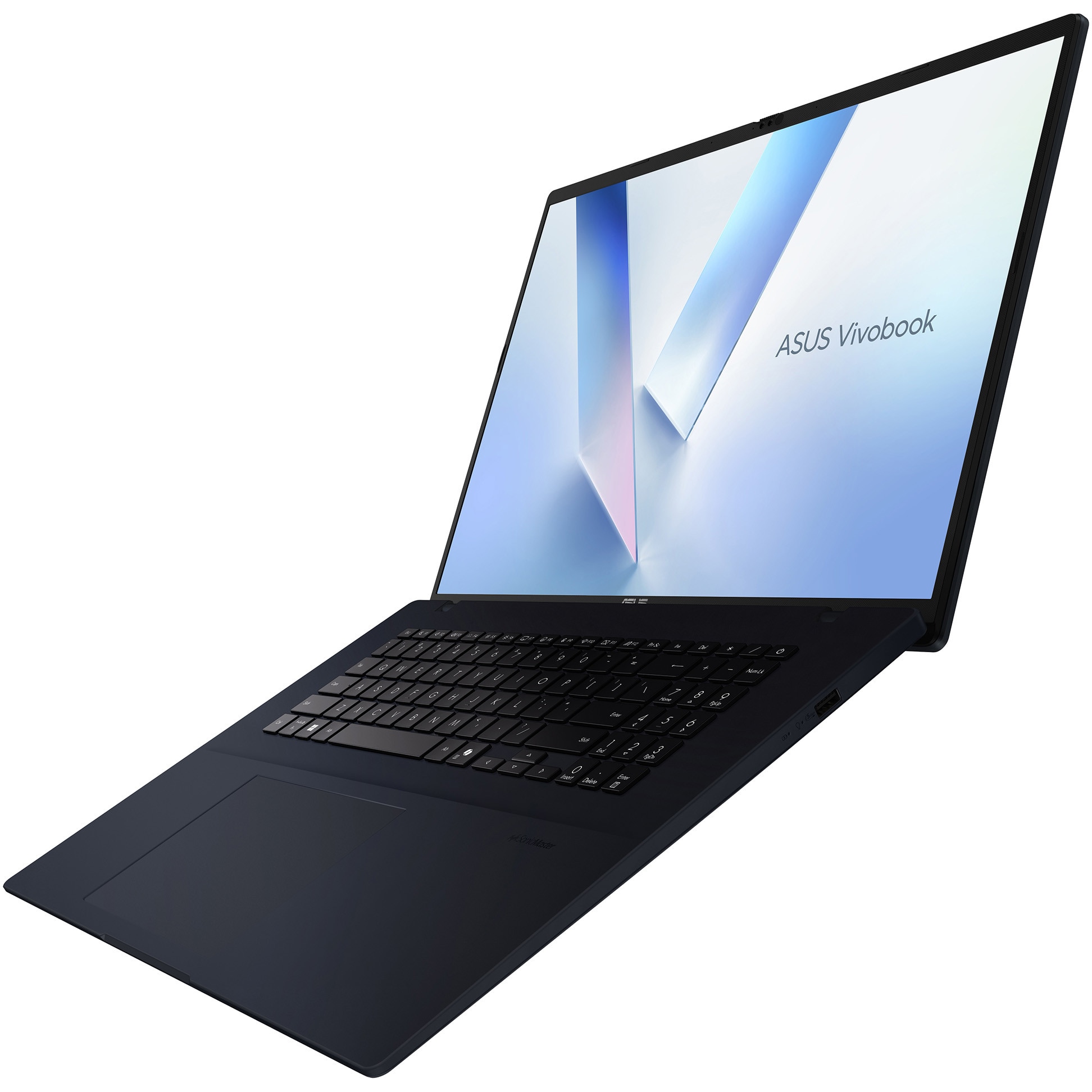 Laptop ASUS Vivobook 18 M1807HA cu procesor AMD Ryzen™ 7 260 pana la 5.1GHz, 18'', WUXGA, IPS, 144Hz, 16GB DDR5 RAM, 1TB SSD, AMD Radeon™ 780M, Windows 11 Home, Quiet Blue
