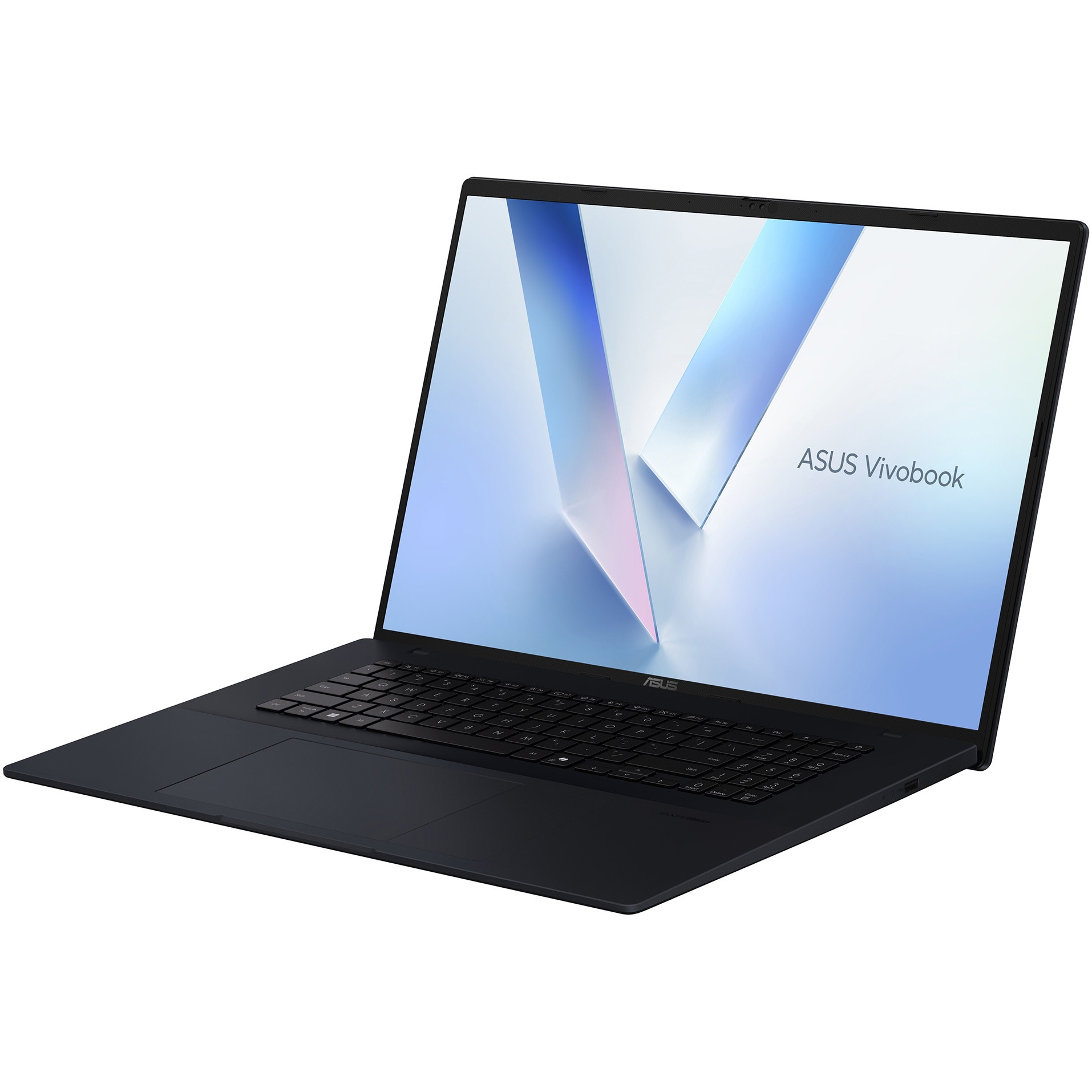 Laptop ASUS Vivobook 18 M1807HA cu procesor AMD Ryzen™ 7 260 pana la 5.1GHz, 18'', WUXGA, IPS, 144Hz, 16GB DDR5 RAM, 1TB SSD, AMD Radeon™ 780M, Windows 11 Home, Quiet Blue