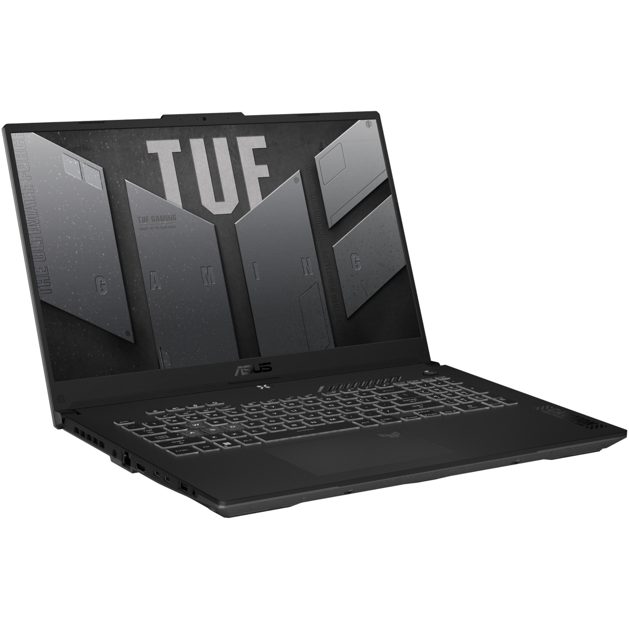 Laptop Gaming ASUS TUF F17 cu procesor Intel® Core™ 5 210H pana la 4.8GHz, 17.3'', Full HD, 144Hz, IPS, 16GB DDR4 RAM, 512GB SSD, NVIDIA® GeForce RTX™ 3050 6GB GDDR6, No OS, Mecha Gray