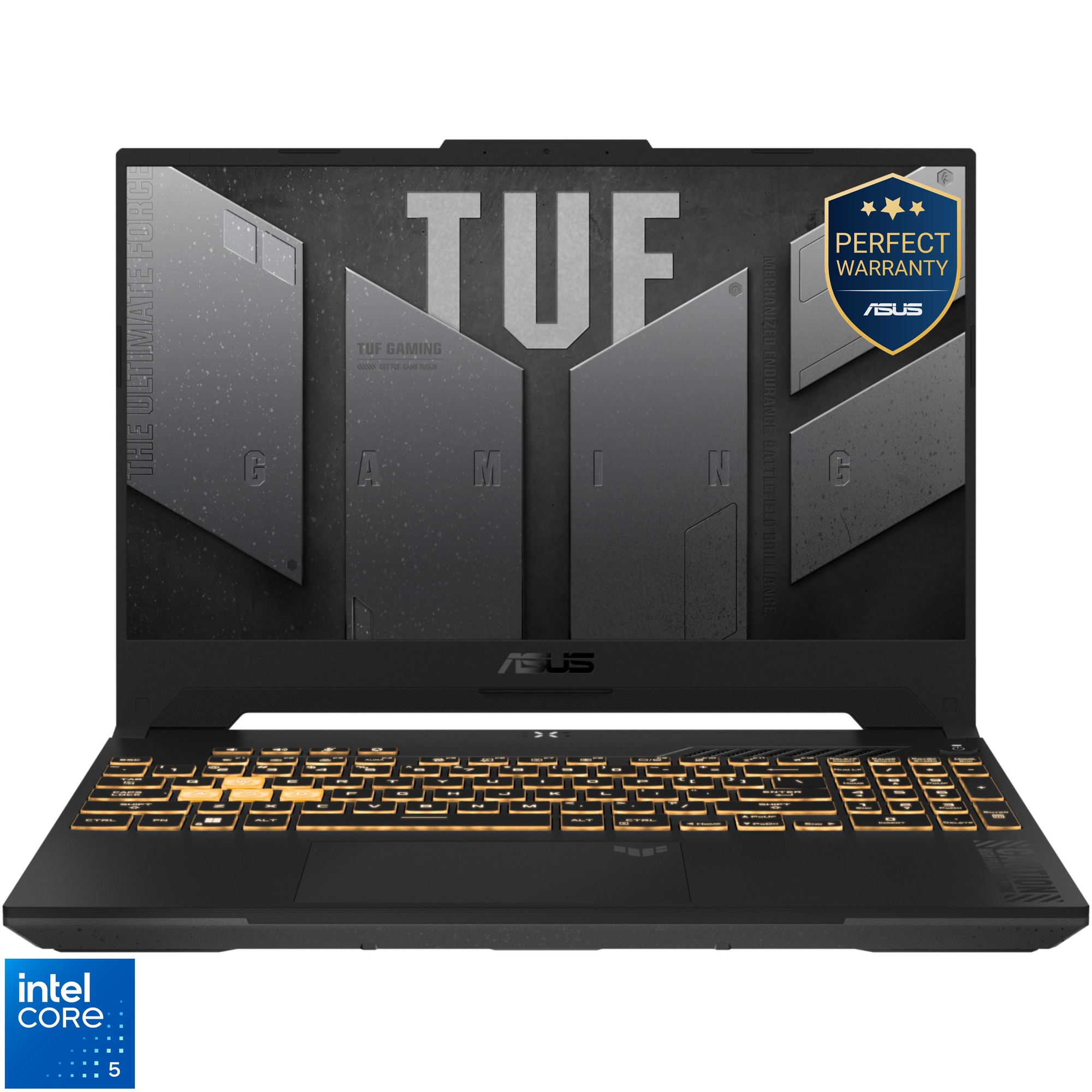 Laptop Gaming ASUS TUF F17 FX707VJ cu procesor Intel® Core™ 5 210H pana la 4.8GHz, 17.3'', Full HD, 144Hz, IPS, 16GB DDR4 RAM, 512GB SSD, NVIDIA® GeForce RTX™ 3050 6GB GDDR6, No OS