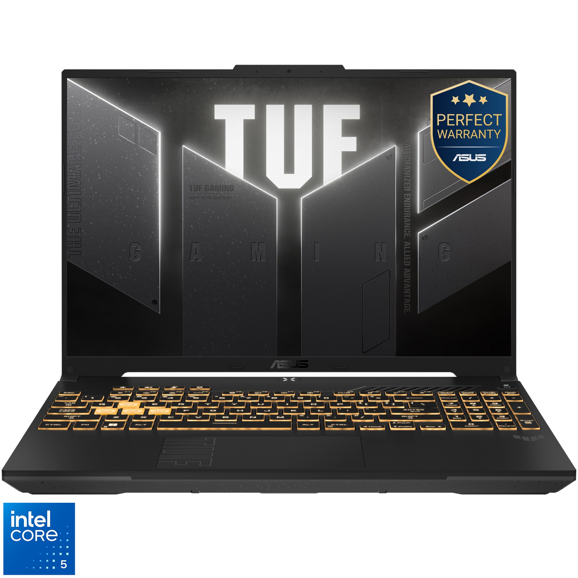 Laptop Gaming ASUS TUF F16 cu procesor Intel® Core™ 5 210H pana la 4.80 GHz, 16'', Full HD+, 144Hz, IPS, 16GB DDR5 RAM, 1TB SSD, NVIDIA® GeForce RTX™ 4050 6GB GDDR6, No OS, Mecha G