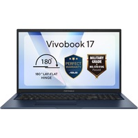 Laptop ASUS Vivobook 17 X1704VA cu procesor Intel Core 5 120U pana la 5.0GHz, 17.3'', Full HD, IPS, 16GB DDR4 RAM, 1TB SSD, Intel Graphics, No OS, Quiet Blue