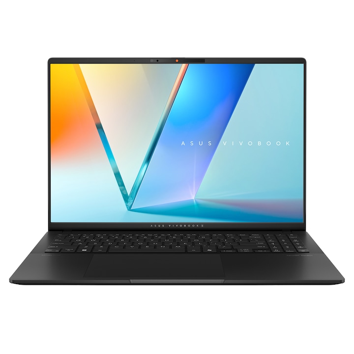 Laptop ASUS Vivobook S16 OLED M5606KA, AMD Ryzen™ AI 7 350 processzorral, akár 5.0GHz, 16'', 3K, OLED, 120Hz, 24GB LPDDR5X RAM, 1TB SSD, AMD Radeon™ Graphics, Operációs rendszer nélkül, Neutral Black