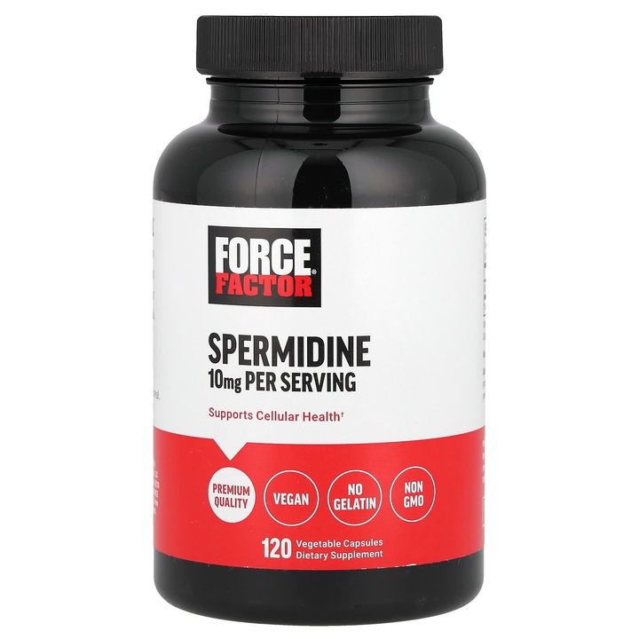 Force Factor, Spermidina, 120 capsule vegetale, 10 mg