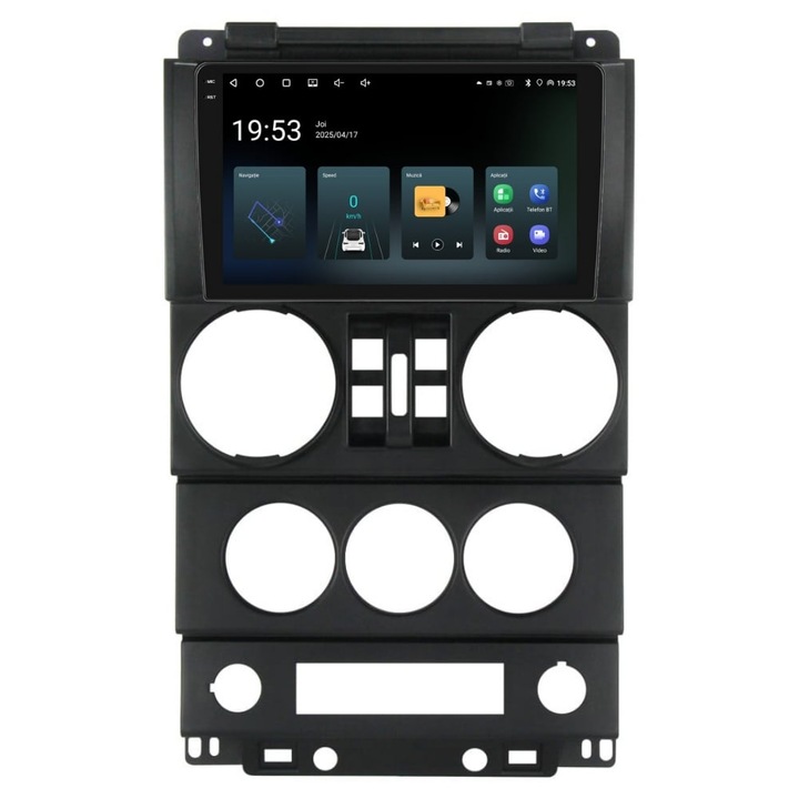 Navigatie PilotOn Jeep Wrangler Rubicon 2008-2010 9 inch 4GB 64GB 4 CORE