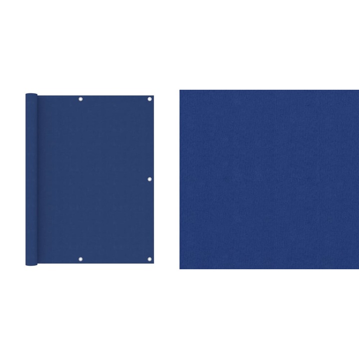 Paravan de balcon, albastru, 120 x 600 cm, tesatura oxford