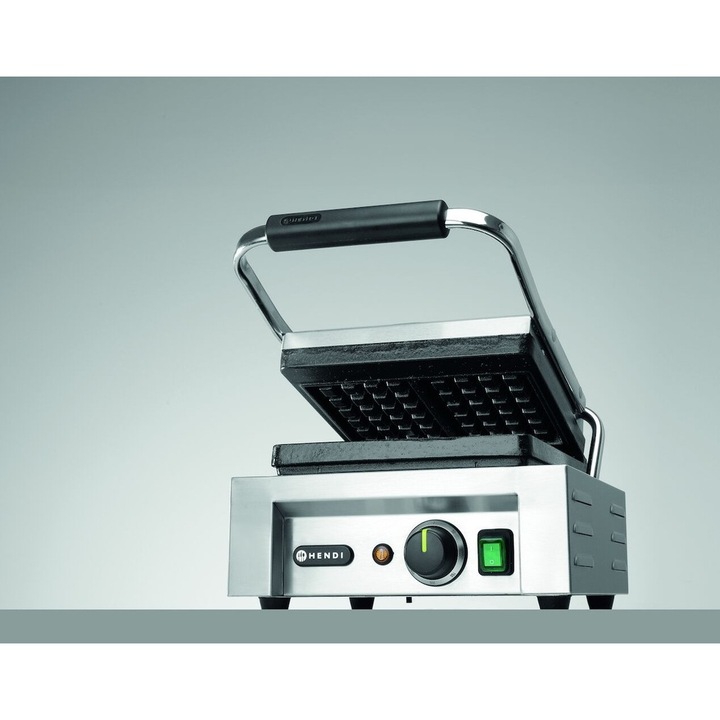 Hendi гофретник, 1,5 kW, 2 гофрети 4x6, сребрист, 480x320x226мм