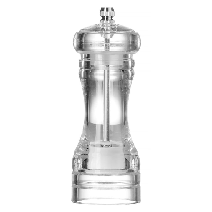 Ръчна мелничка за пипер Hendi, прозрачна, 50x140мм, от неръждаема стомана