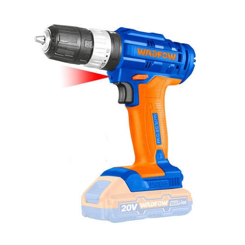 Masina de gaurit si insurubat (bormasina) pe acumulator cu percutie Wadfow WCDP522, 20 V, 1500 RPM, 22500 BPM, 35 Nm, 2 acumulatori, incarcator