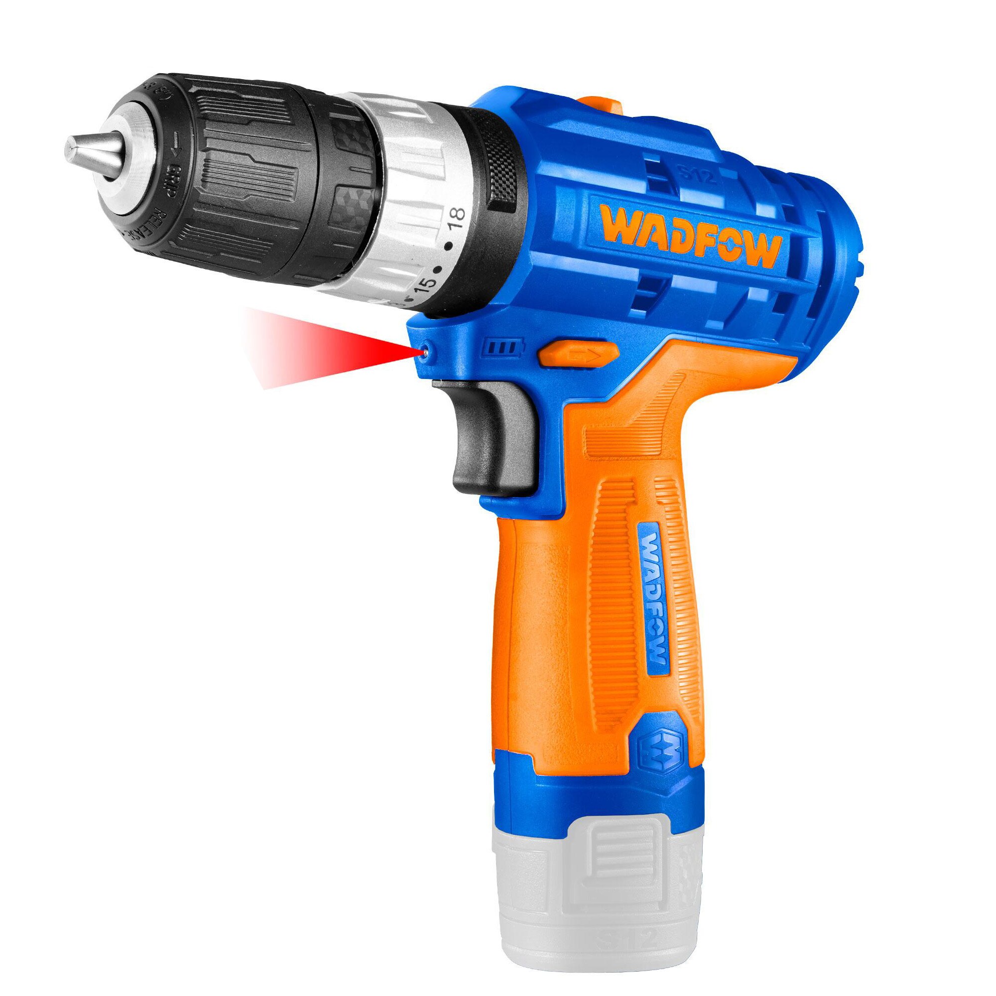 Masina de gaurit si insurubat (bormasina) pe acumulator cu percutie Wadfow WCDS540, 12 V, 1500 RPM, 20 Nm, USB-C, acumulator