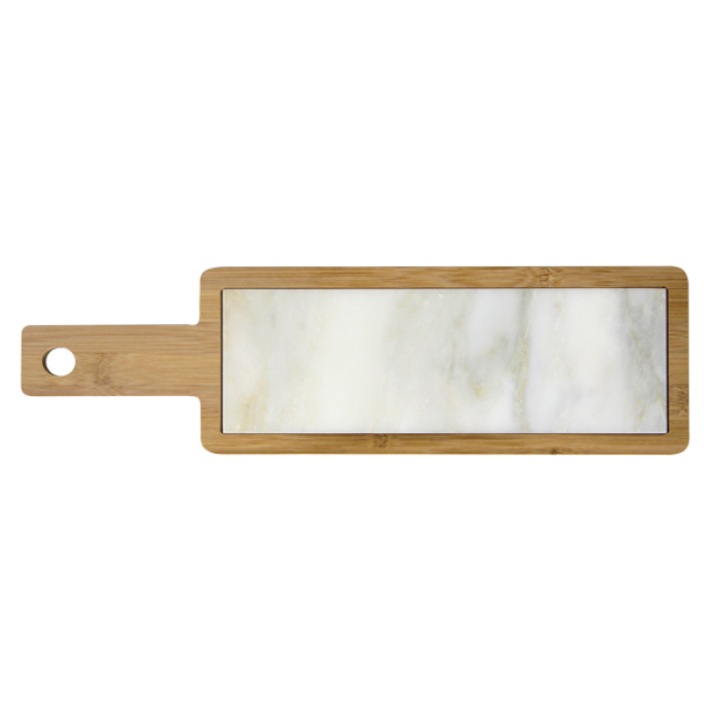 Platou servire bambus si marmura 45x13x1, 5cm 30x10x1cm