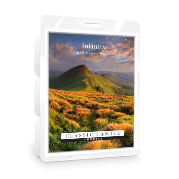 Класическа свещ Infinity, нотки на черен чай, деликатни ампули, 220 г