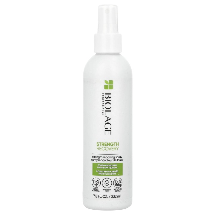 Spray regenerant Biolage, 232 ml, cu scualan, pentru par deteriorat, vegan
