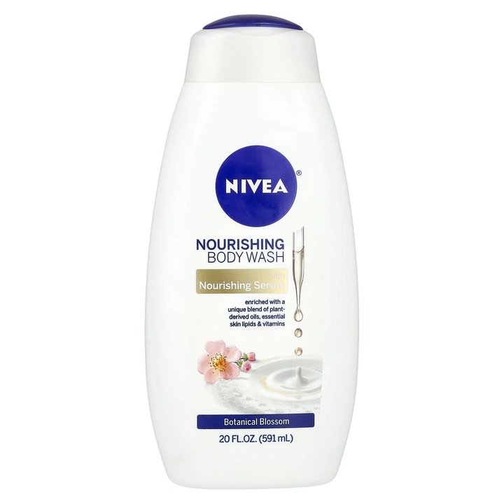 Nivea tusfürdő, botanikai virágokkal, 591 ml