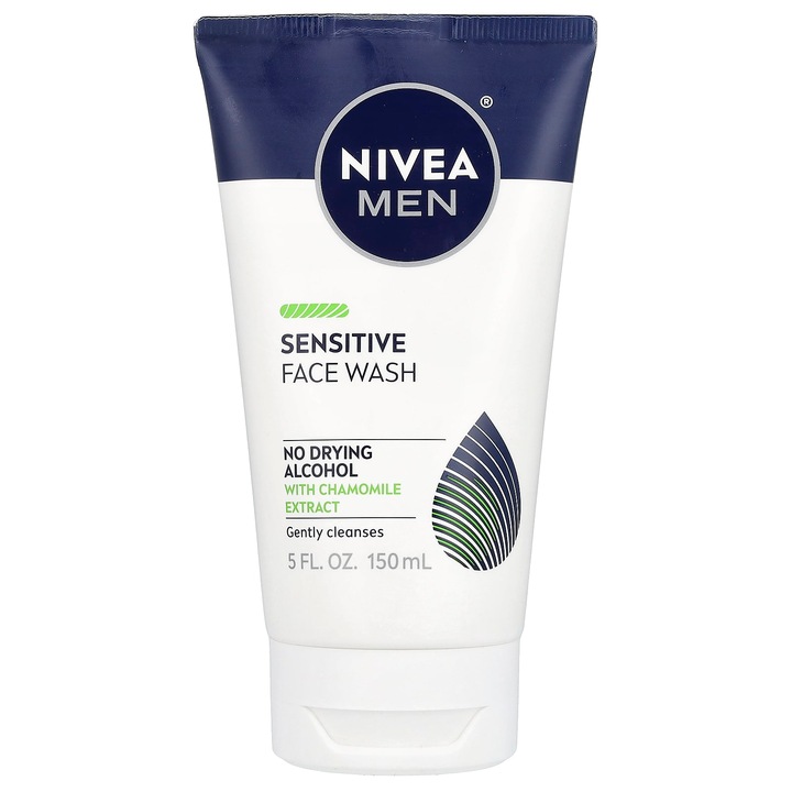 Gel de curatare pentru fata Nivea, pentru barbati, 150 ml, cu extract de musetel, fara alcool