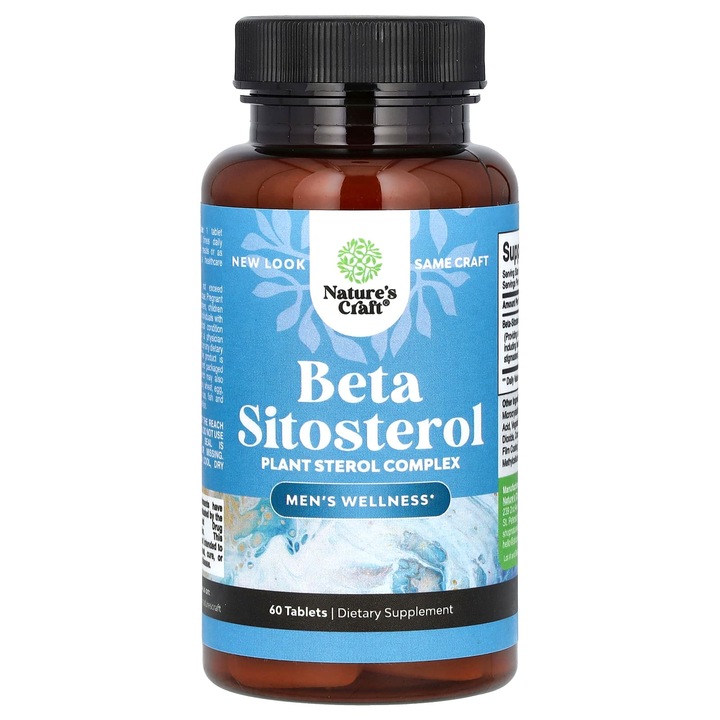 Beta Sitosterol, Nature's Craft, 500mg, 60 comprimate