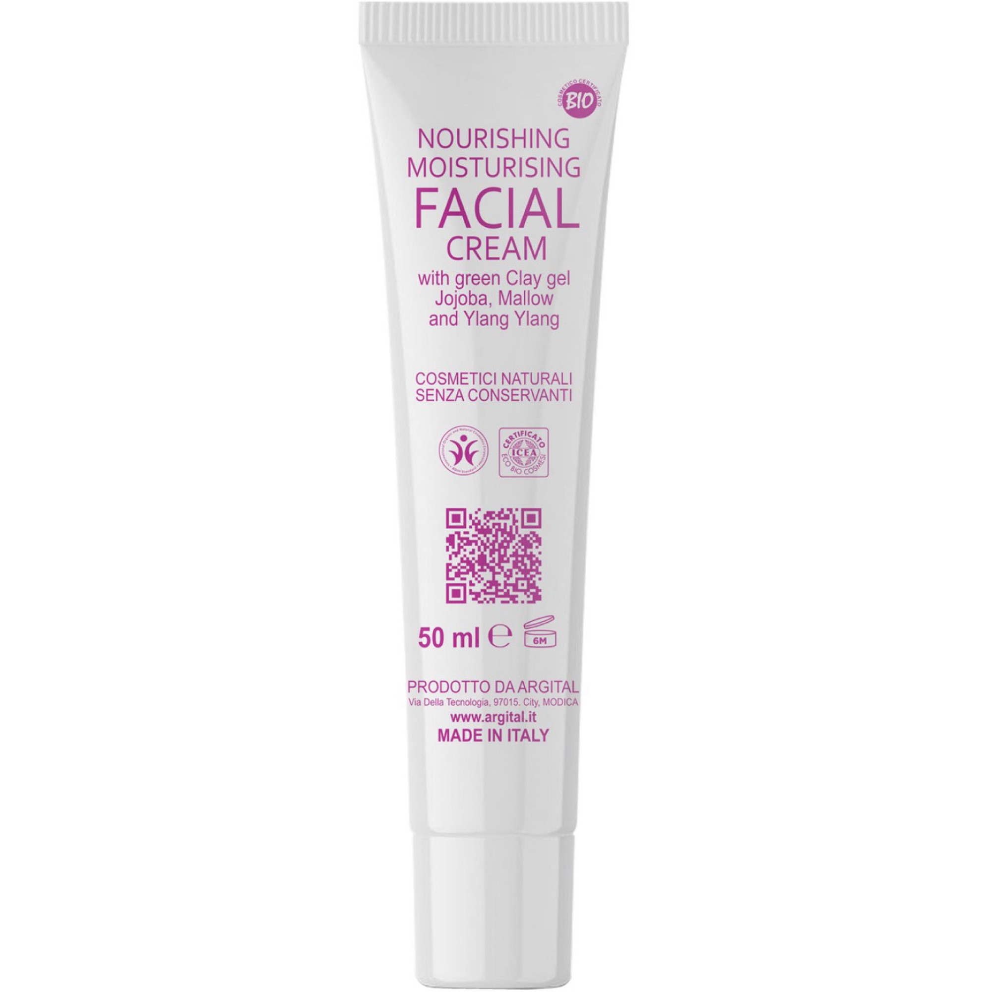 Crema de fata Argital hidratanta si hranitoare, 50ml