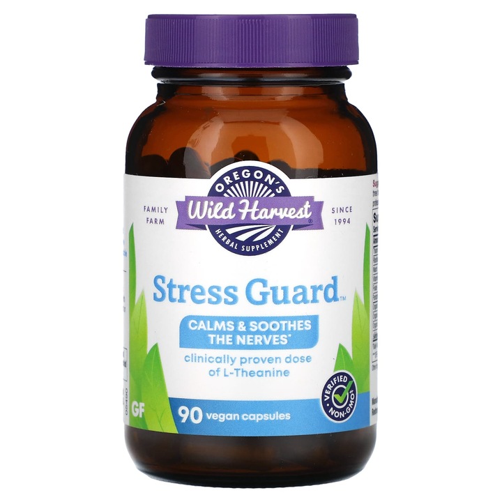 Supliment alimentar Oregon's Wild Harvest, Stress Guard, 90 capsule