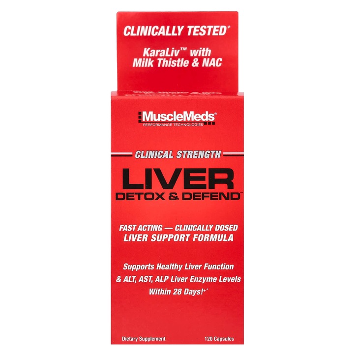 Supliment alimentar Liver Detox & Defend, MuscleMeds, 120 capsule