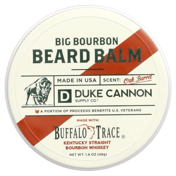 Balsam pentru barba Duke Cannon Big Bourbon, 48 g, parfum lemnos