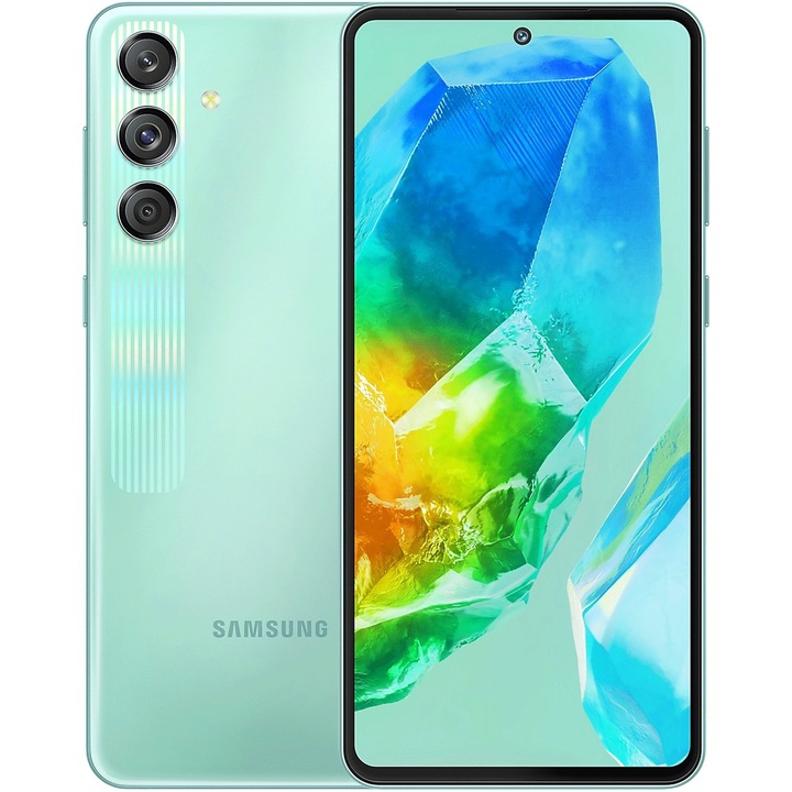 Мобилен телефон Samsung Galaxy M55s, 8GB RAM, 256GB, 5G, коралово зелен