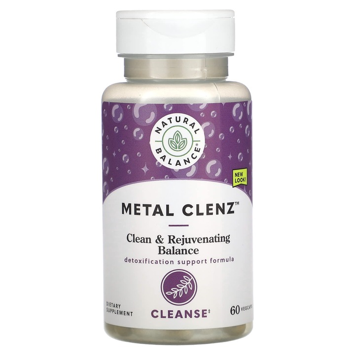 Supliment alimentar, Natural Balance, Metal Clenz, 60 capsule vegetale, detoxifiere, curatare
