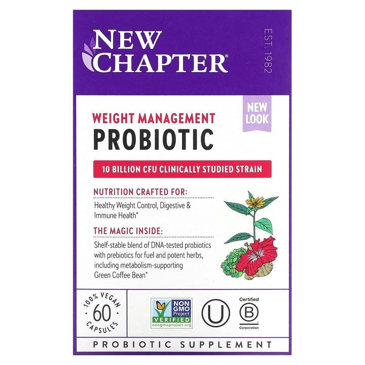 Probiotice New Chapter, 10 miliarde CFU, 60 capsule vegane