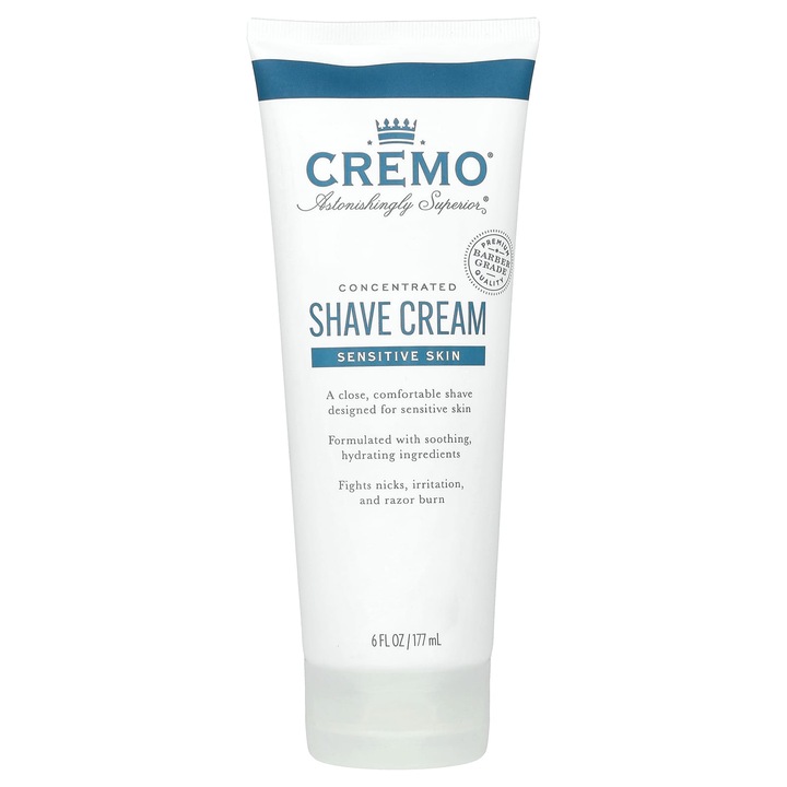 Cremo, crema de ras pentru piele sensibila, 177 ml, formula concentrata, fara parfum sintetic