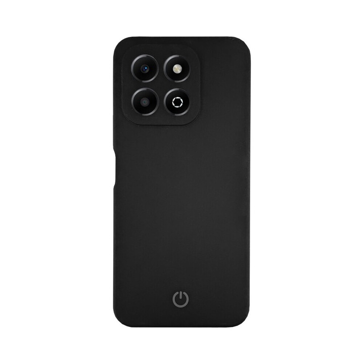Husa de protectie CENTO Rio compatibila cu Honor X6B Negru Silicon Premium Mat, Slim, Anti zgarieturi, Anti soc, cu margini ridicate pentru protectia ecranului si a camerei