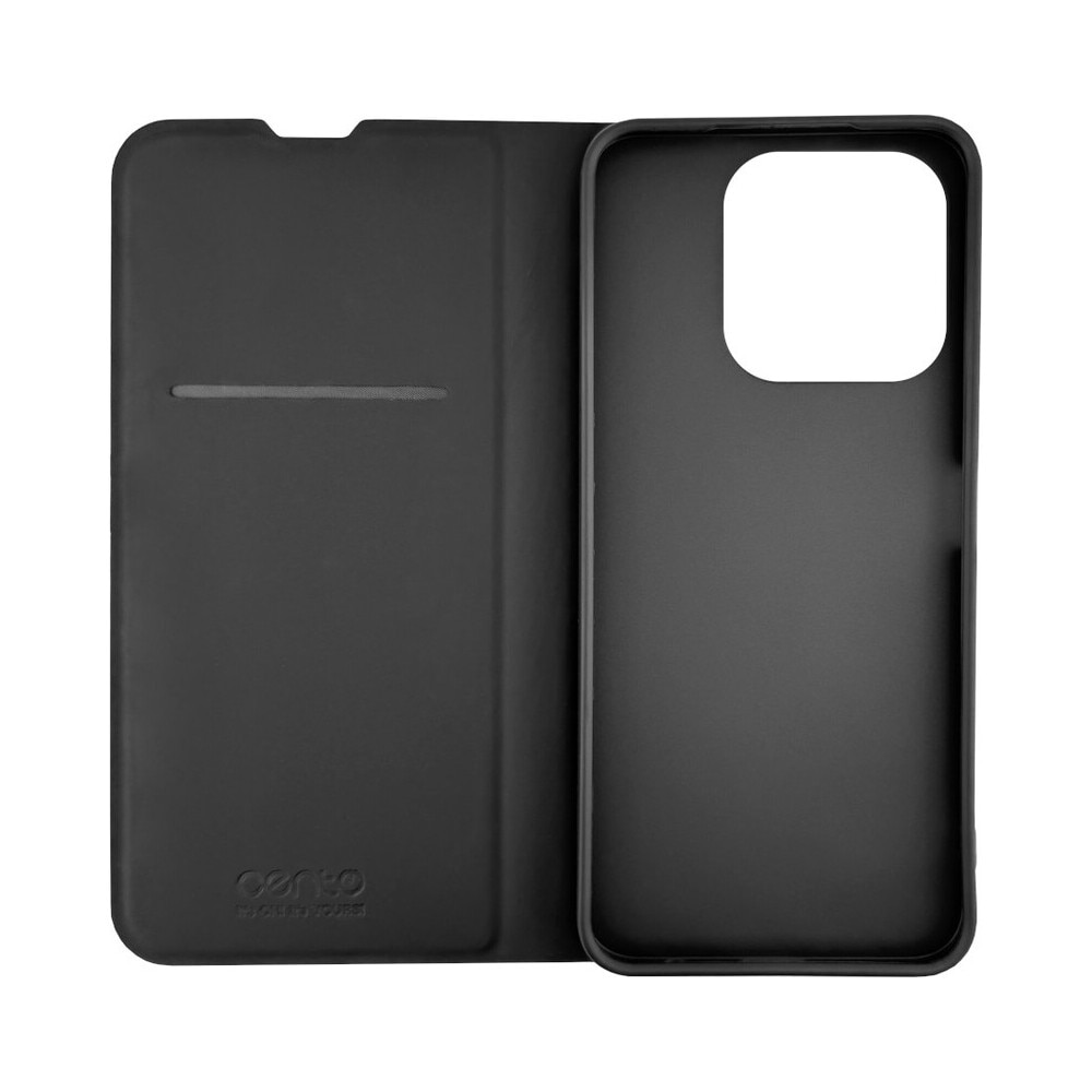Husa de protectie tip carte CENTO Soho compatibila cu Oppo A5 Pro Negru Premium, Inchidere magnetica, Protectie Sporita, Anti soc, Anti zgarieturi, Functie de stand