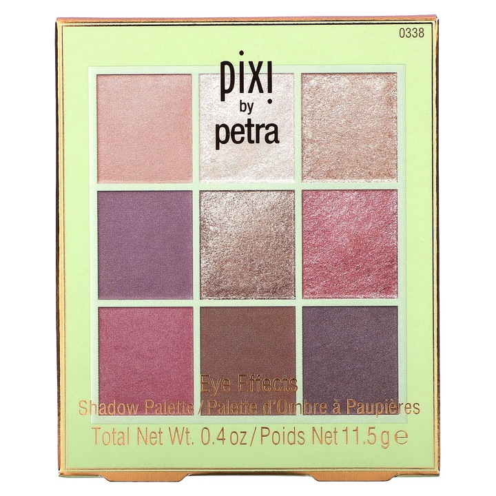 Szemhéjfesték, Pixi Beauty, Szemhatású Paletta, 0338 Rosette Ray, 11,5 g